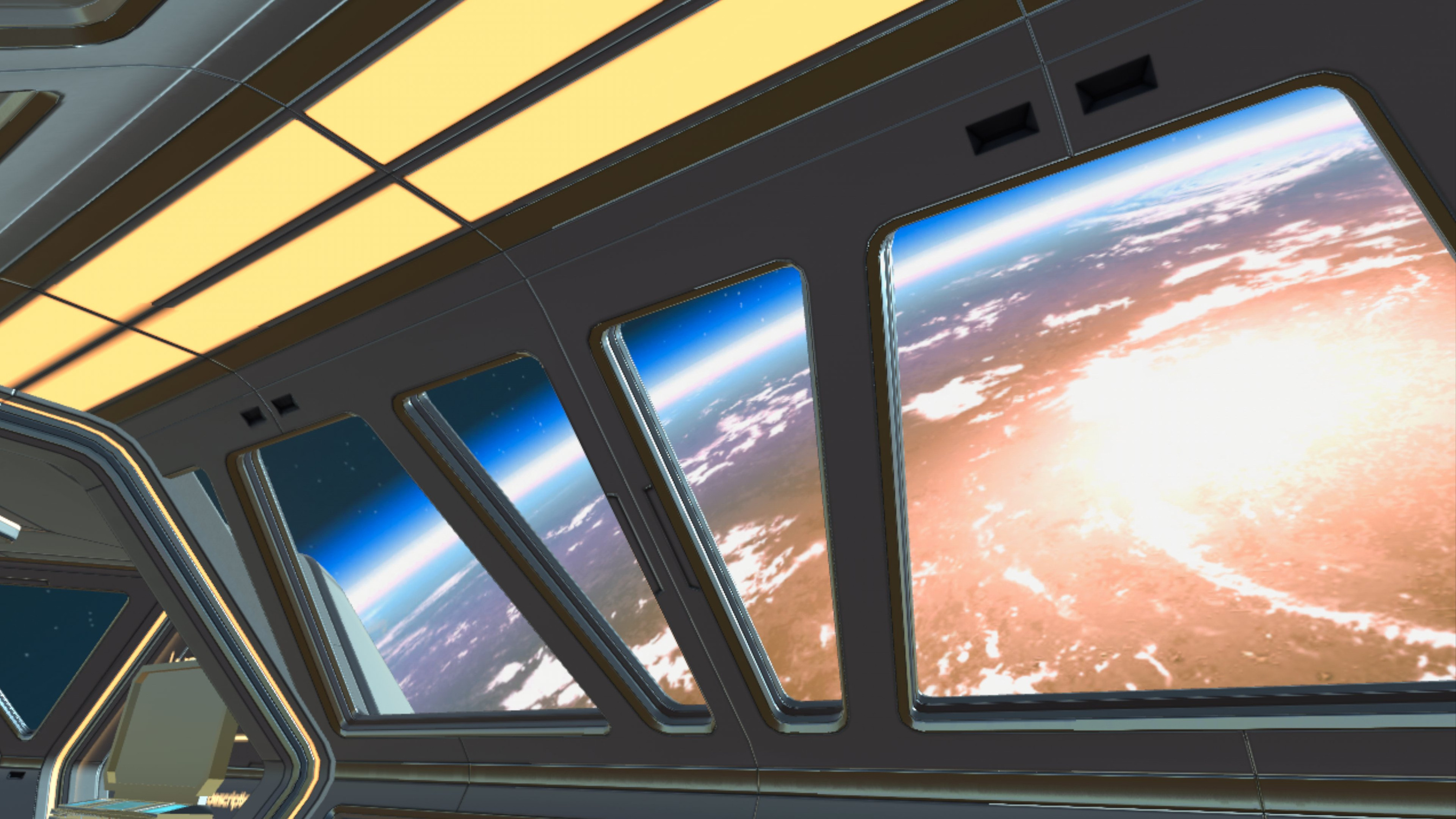 View of Earth from a UtopiaVR space station